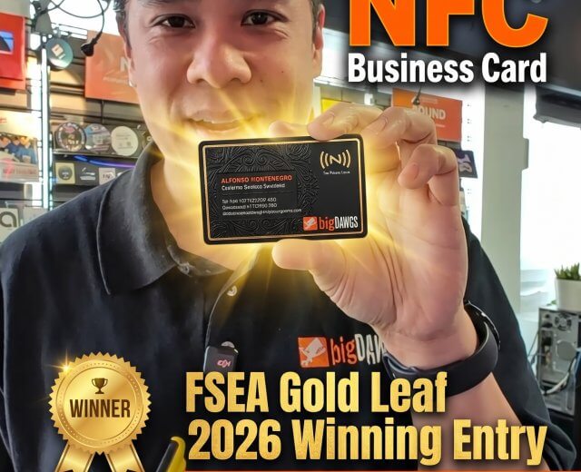 Award-Winning NFC Business Card 🏆 Best Use of FoilEmbossing